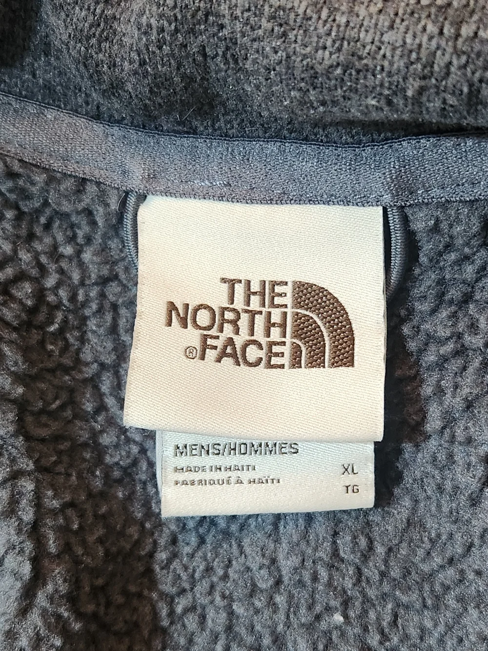 The North Face Charcoal Gray Fleece Half Zip Pullover Sweater Size XL